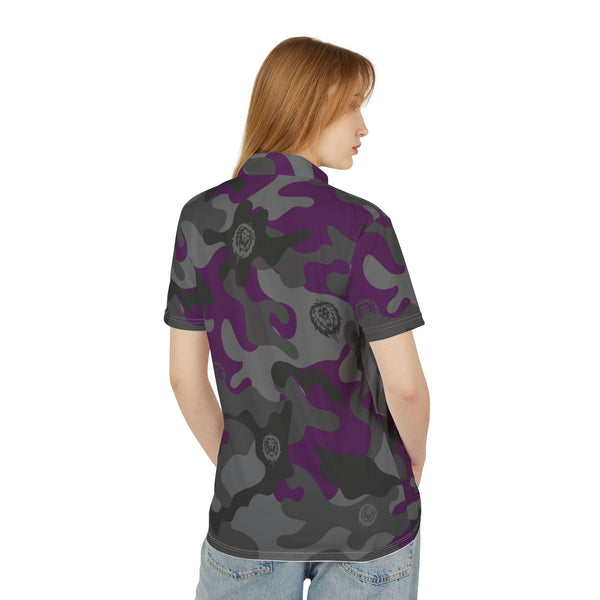 Hashtag  Purpswag Unisex  Camo Polo Shirt