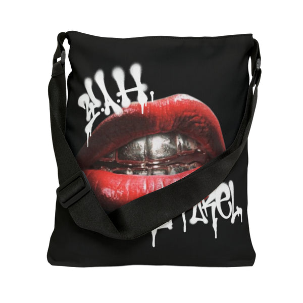 "Lips Pop'n" Adjustable Tote Bag