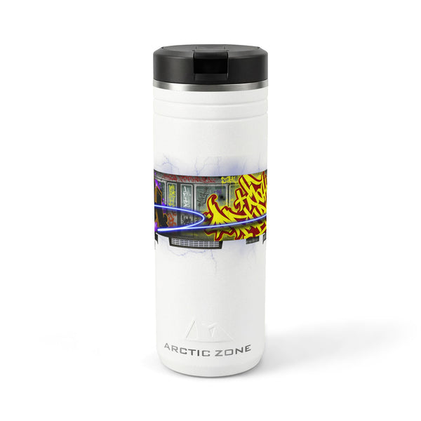 "Bombed Train" Titan Thermal Straw Tumbler, 24oz