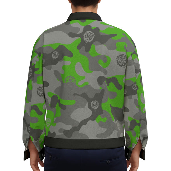 Green Camo Unisex Lapel Jacket