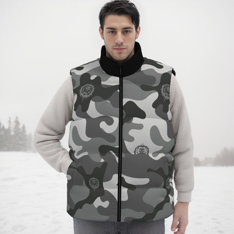 Snow Camo Unisex Down Vest