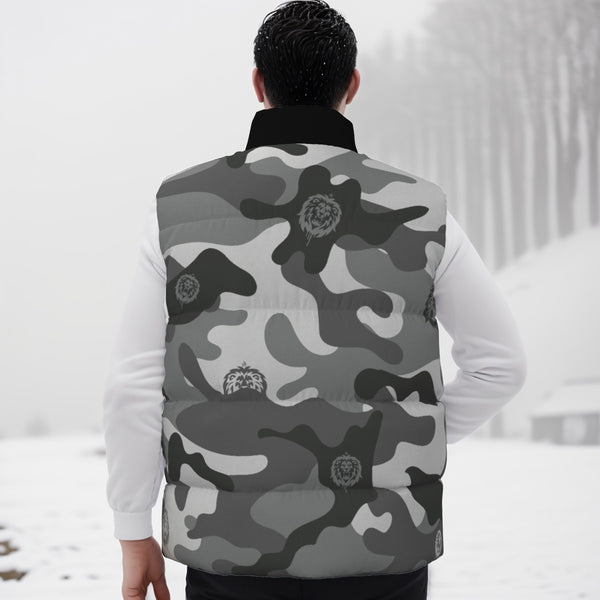 Snow Camo Unisex Down Vest