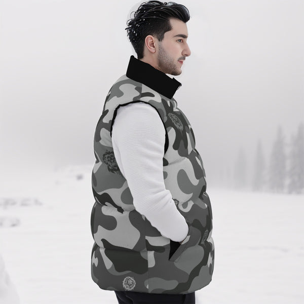 Snow Camo Unisex Down Vest