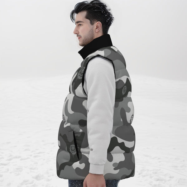 Snow Camo Unisex Down Vest