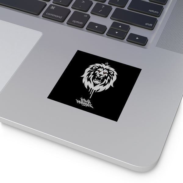 Graffiti Logo Laminate Stickers, Square