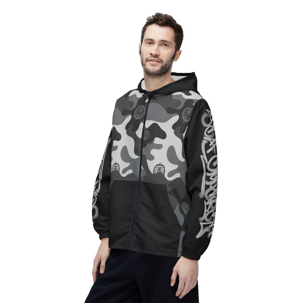 Snow Camo Windbreaker Jacket