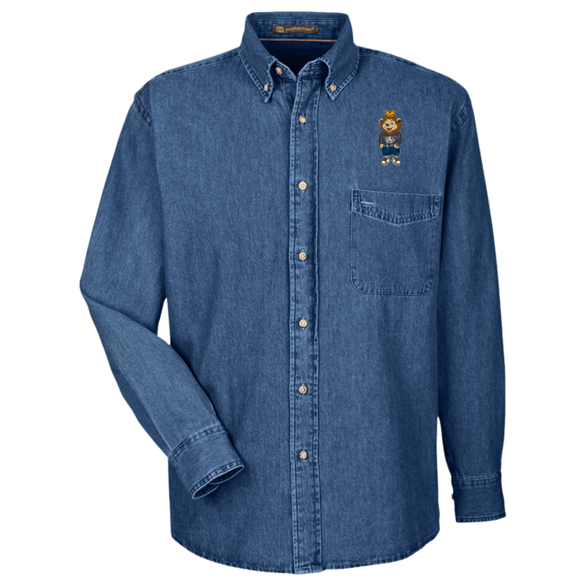 King Y.A.H. Harriton Men's Long Sleeve Denim Shirt