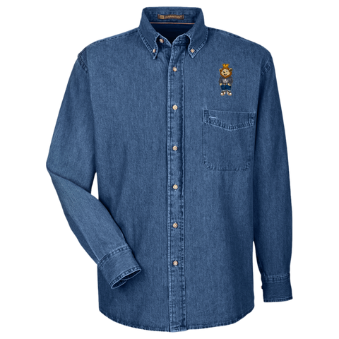 King Y.A.H. Harriton Men's Long Sleeve Denim Shirt