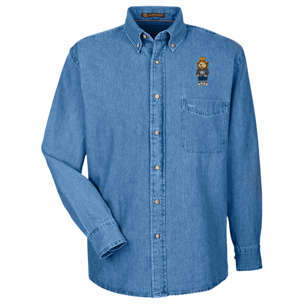 King Y.A.H. Harriton Men's Long Sleeve Denim Shirt