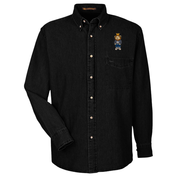 King Y.A.H. Harriton Men's Long Sleeve Denim Shirt