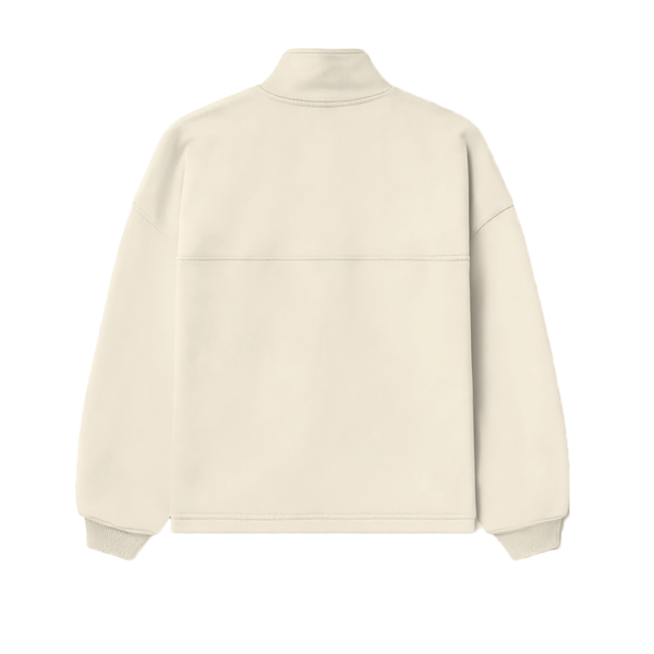 "Work Hard Stay Humble" Unisex Stand-Up Collar Half-Zip Panelled Sweatshirt