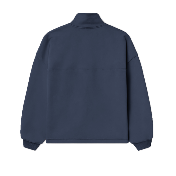 "Work Hard Stay Humble" Unisex Stand-Up Collar Half-Zip Panelled Sweatshirt