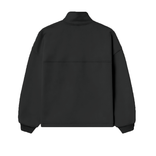"Work Hard Stay Humble" Unisex Stand-Up Collar Half-Zip Panelled Sweatshirt