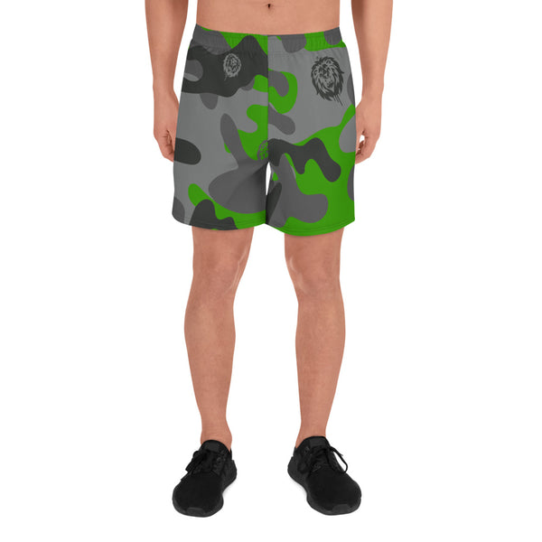 Green Camo Men's Recycled Athletic Shorts