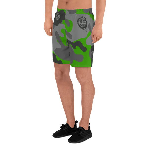 Green Camo Men's Recycled Athletic Shorts