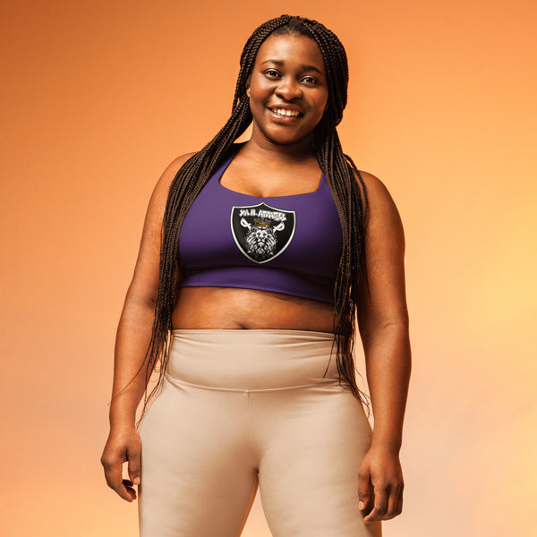 "House of The Lion Team" Recycled Longline Sports Bra