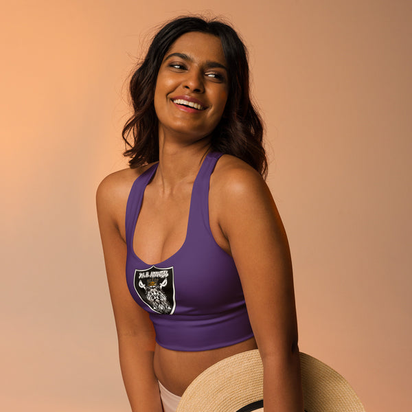 "House of The Lion Team" Recycled Longline Sports Bra