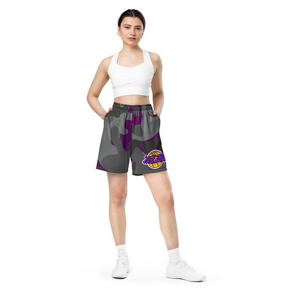 Purple Camo Los Angeles Y.A.H. Unisex Mesh Shorts