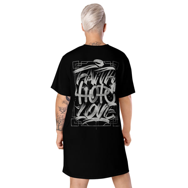 "Faith Hope Love" T-shirt Dress