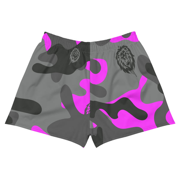 Women’s Pink Camo Athletic Shorts