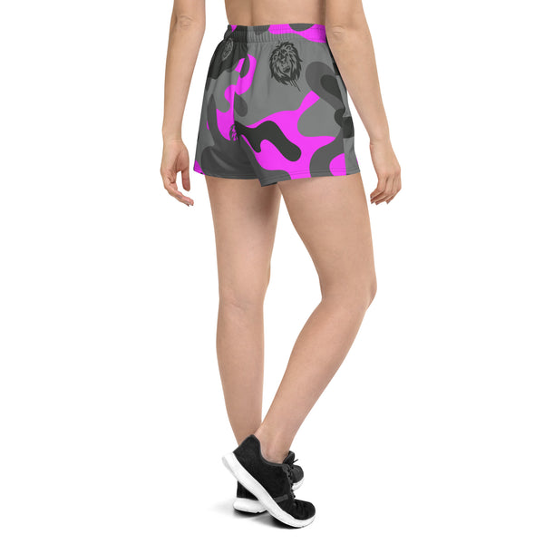 Women’s Pink Camo Athletic Shorts