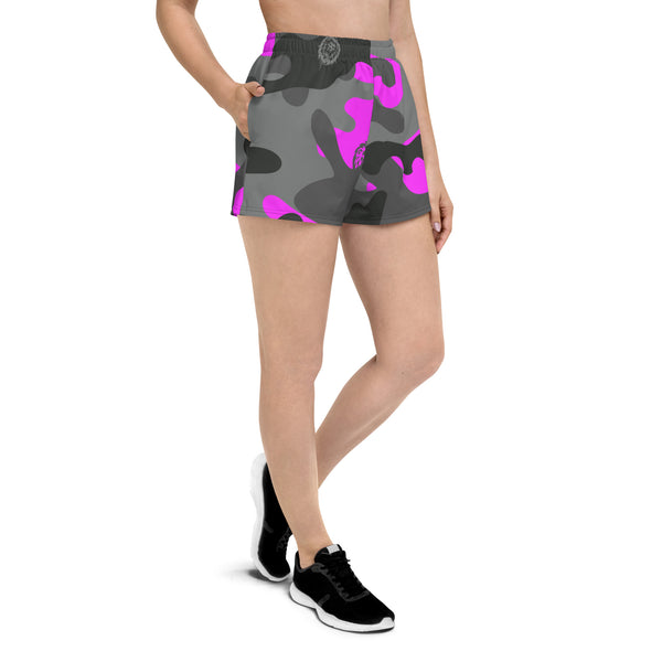 Women’s Pink Camo Athletic Shorts
