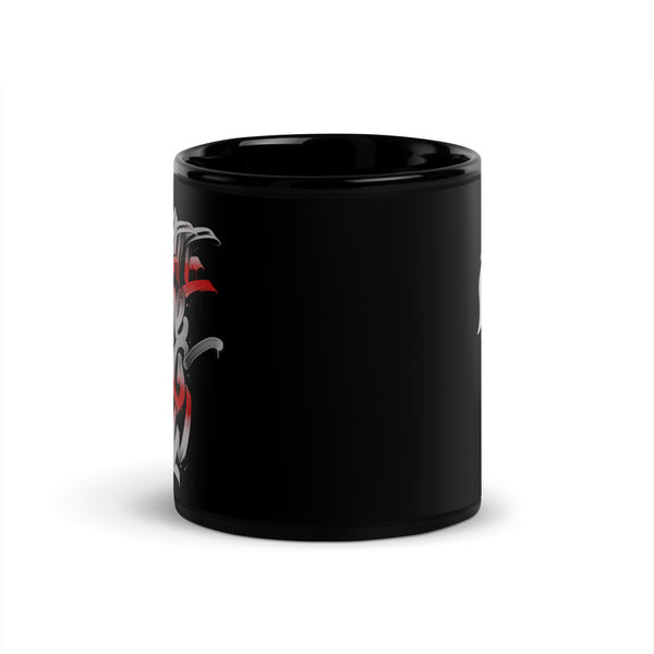 "Create Something New" Black Glossy Mug