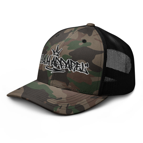 Tagged Camouflage Trucker Hat