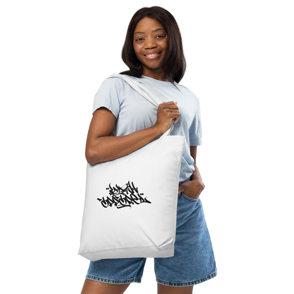 "Good Vibes Only" (Pink Art) Cotton Tote Bag