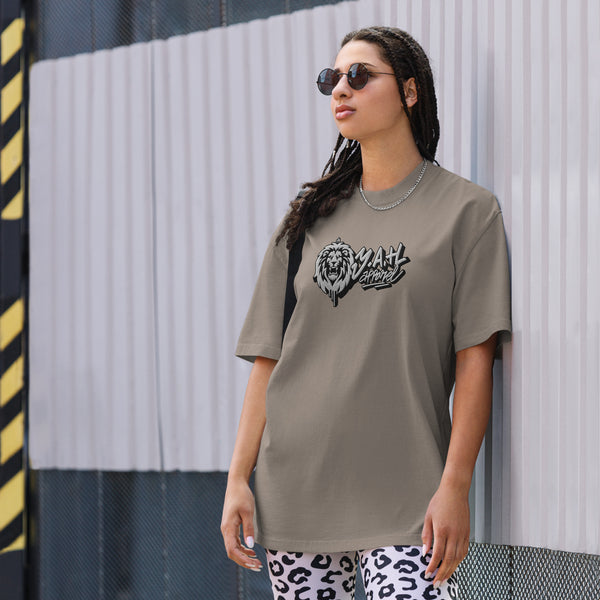 Large Embordery Tagged  Oversized faded t-shirt