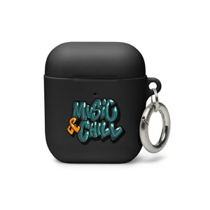 "Music & Chill" Rubber Case for AirPods®