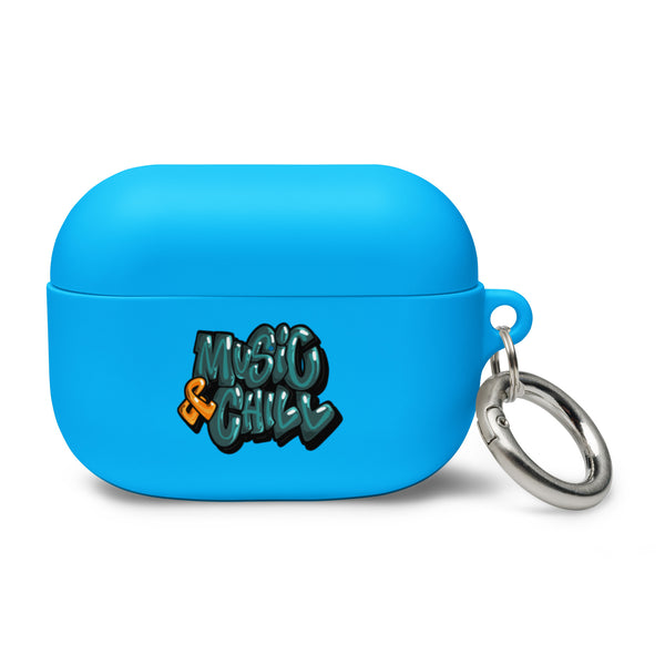 "Music & Chill" Rubber Case for AirPods®