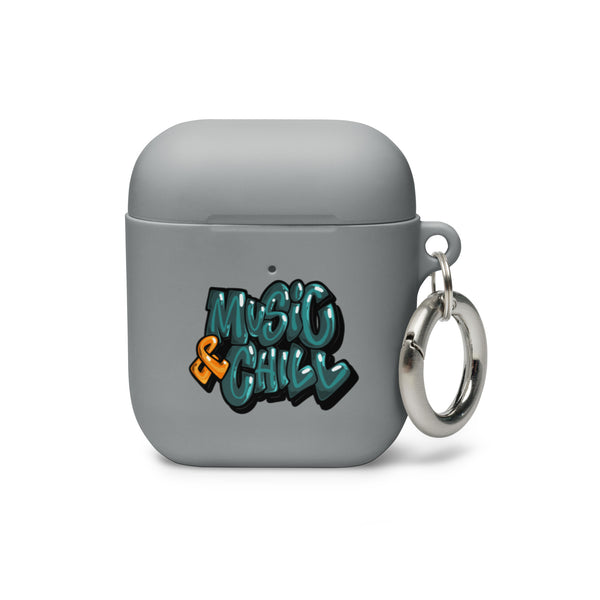 "Music & Chill" Rubber Case for AirPods®