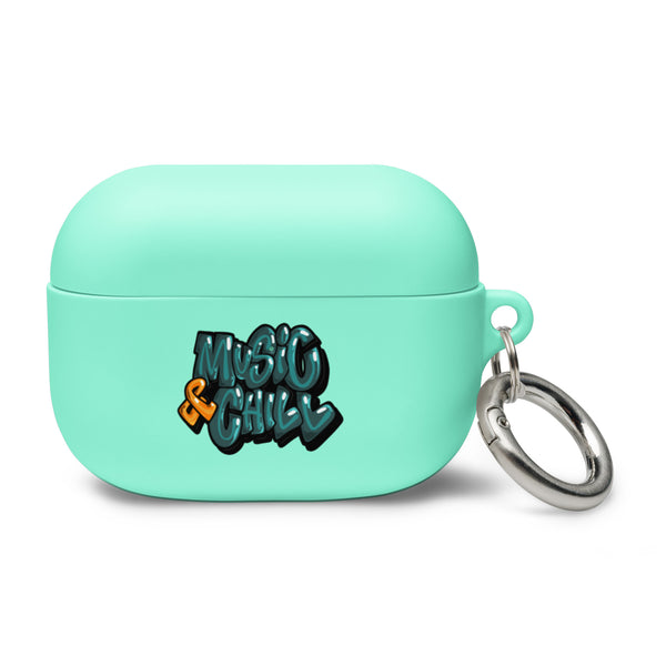 "Music & Chill" Rubber Case for AirPods®