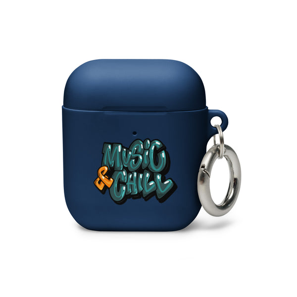 "Music & Chill" Rubber Case for AirPods®