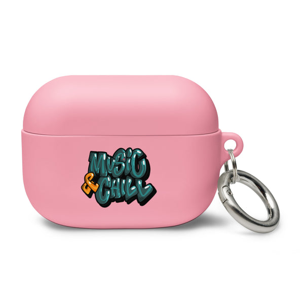 "Music & Chill" Rubber Case for AirPods®