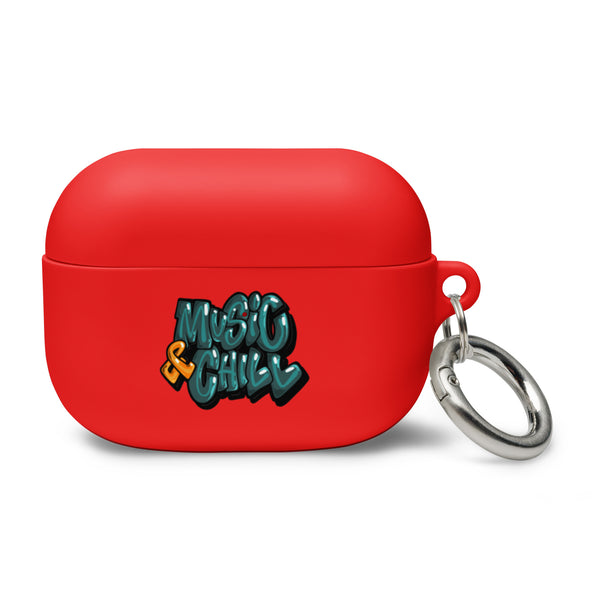 "Music & Chill" Rubber Case for AirPods®