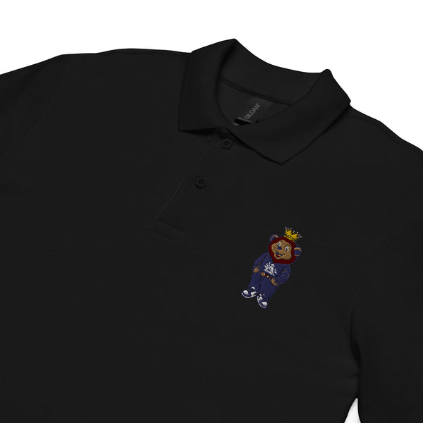 "King Y.A.H" Lion" Unisex pique polo shirt