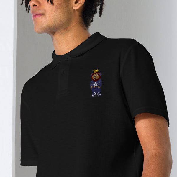 "King Y.A.H" Lion" Unisex pique polo shirt