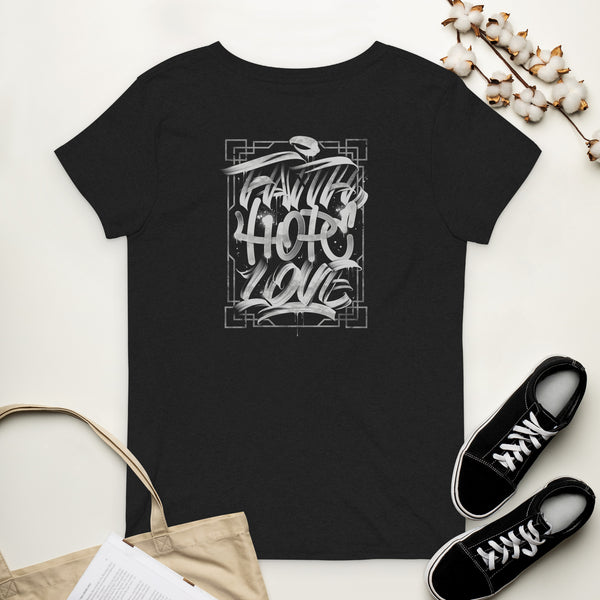 "Faith Hope Love" Women’s Recycled V-Neck T-Shirt