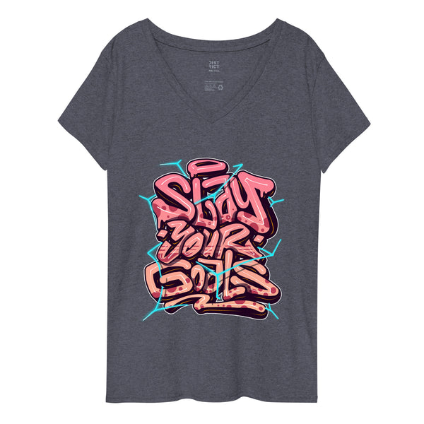 "Slay Your Goals" Women’s  V-Neck T-Shirt