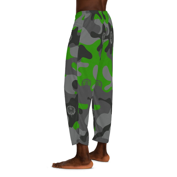 Men's Green Camo Pajama Pants