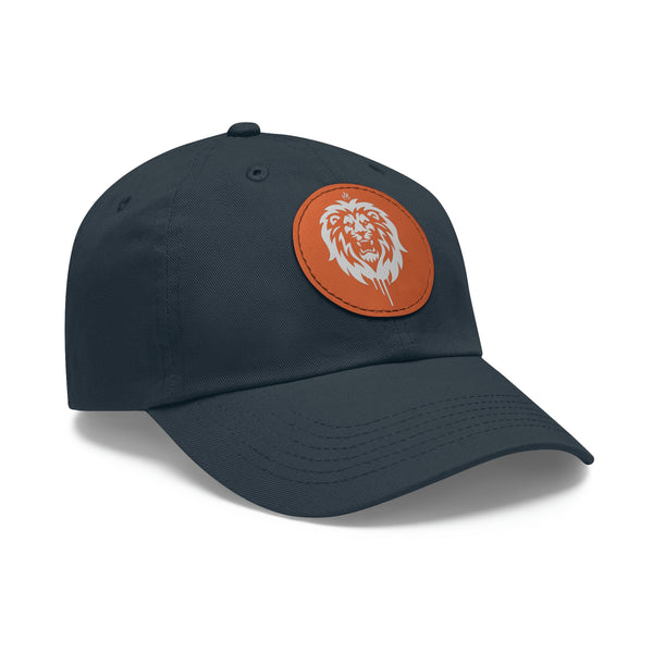 Dad Hat with "House Of The Lion" Leather Patch (Round)