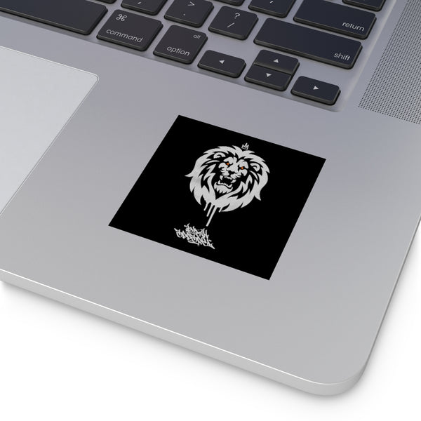 "House Of The Lion Laminate Stickers, Square