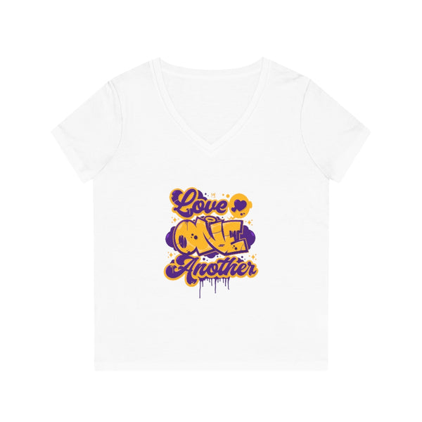 "Love One Another" Women's Evoker V-Neck T-Shirt