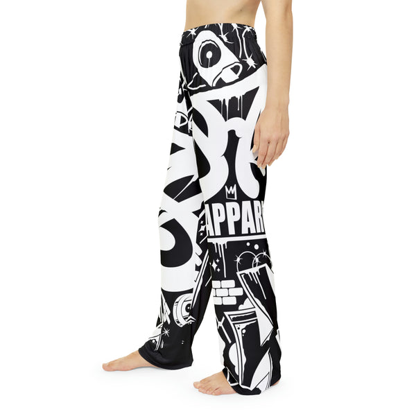 Black Panda Vandal Women's Pajama Pants