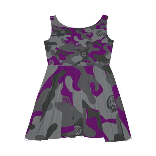 Purple Camo  Women's Skater Dress