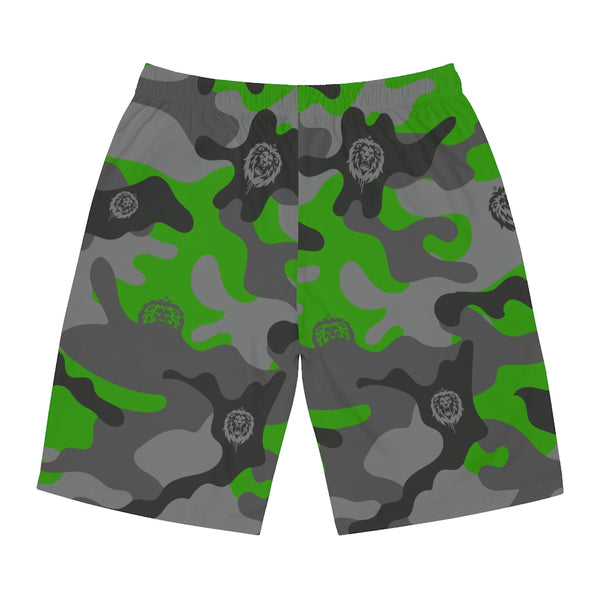Green Camo Men's Board Shorts