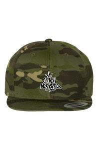 Y.A.H. Stacked Tag Multicam Tropic Premium Snapback