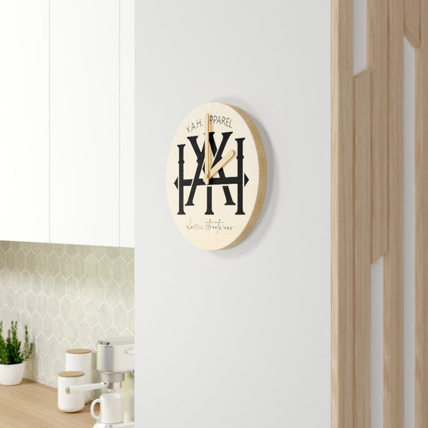 Monogram Wooden Wall Clock